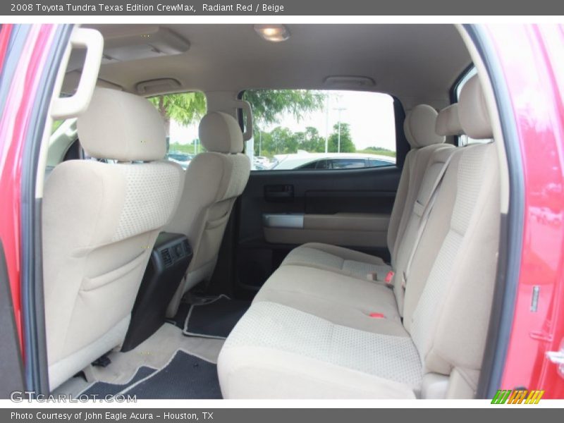 Radiant Red / Beige 2008 Toyota Tundra Texas Edition CrewMax