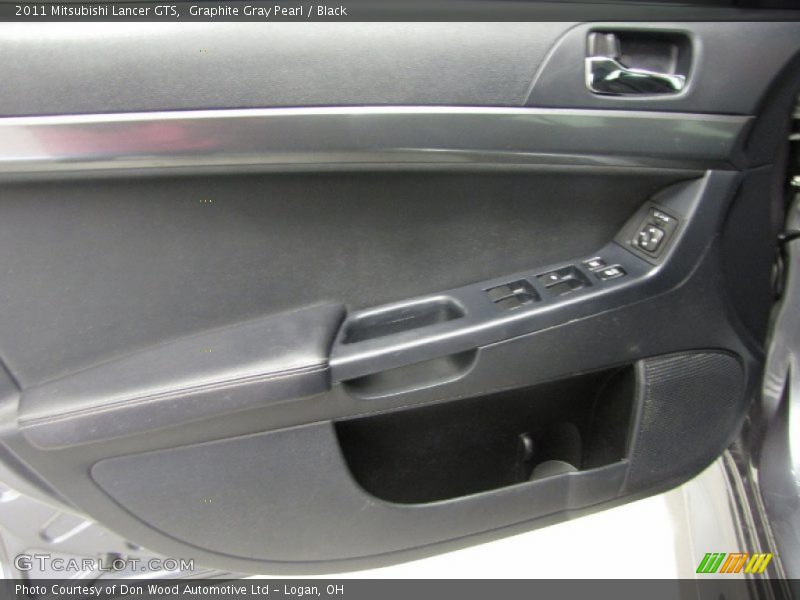 Graphite Gray Pearl / Black 2011 Mitsubishi Lancer GTS