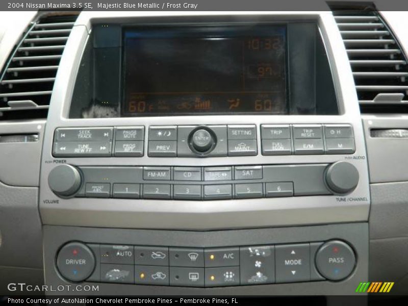 Majestic Blue Metallic / Frost Gray 2004 Nissan Maxima 3.5 SE