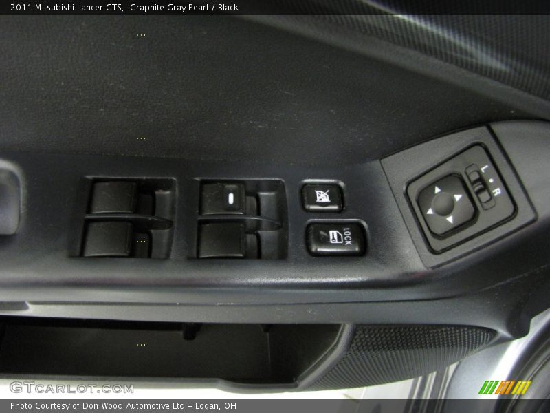 Graphite Gray Pearl / Black 2011 Mitsubishi Lancer GTS