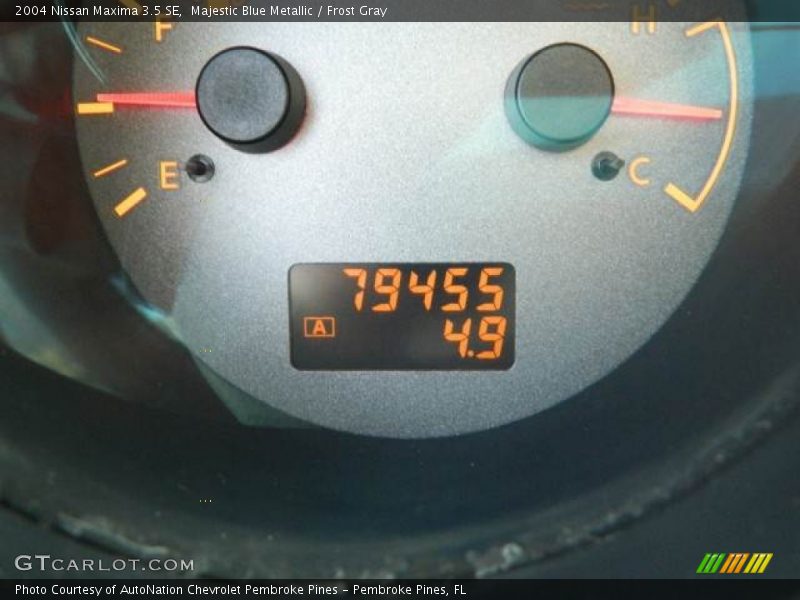 Majestic Blue Metallic / Frost Gray 2004 Nissan Maxima 3.5 SE