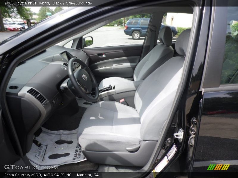 Black / Gray/Burgundy 2005 Toyota Prius Hybrid