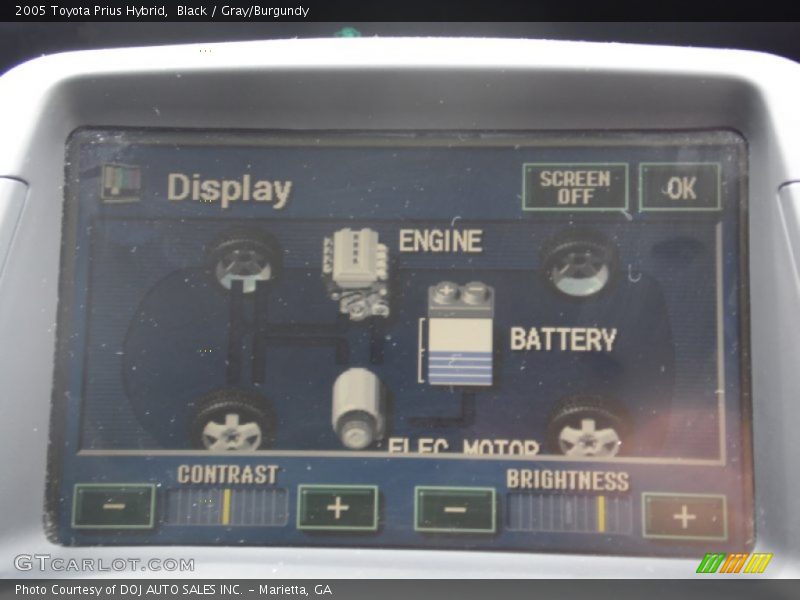 Black / Gray/Burgundy 2005 Toyota Prius Hybrid