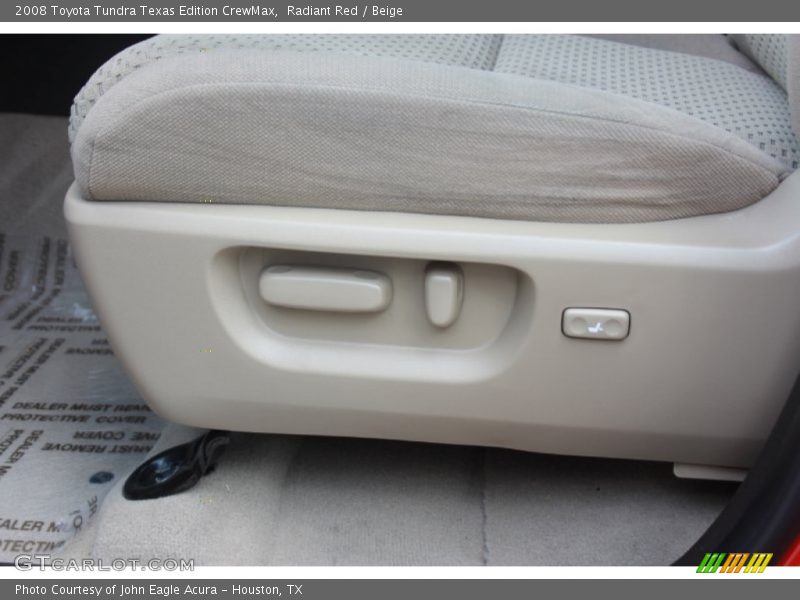 Radiant Red / Beige 2008 Toyota Tundra Texas Edition CrewMax