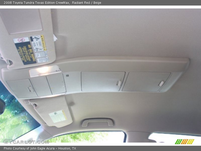 Radiant Red / Beige 2008 Toyota Tundra Texas Edition CrewMax