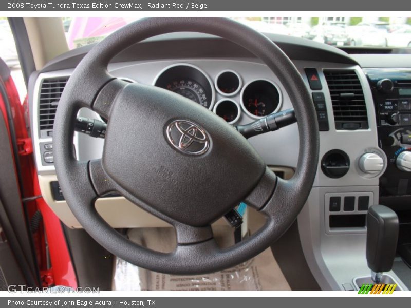 Radiant Red / Beige 2008 Toyota Tundra Texas Edition CrewMax