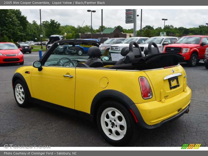 Liquid Yellow / Black/Panther Black 2005 Mini Cooper Convertible