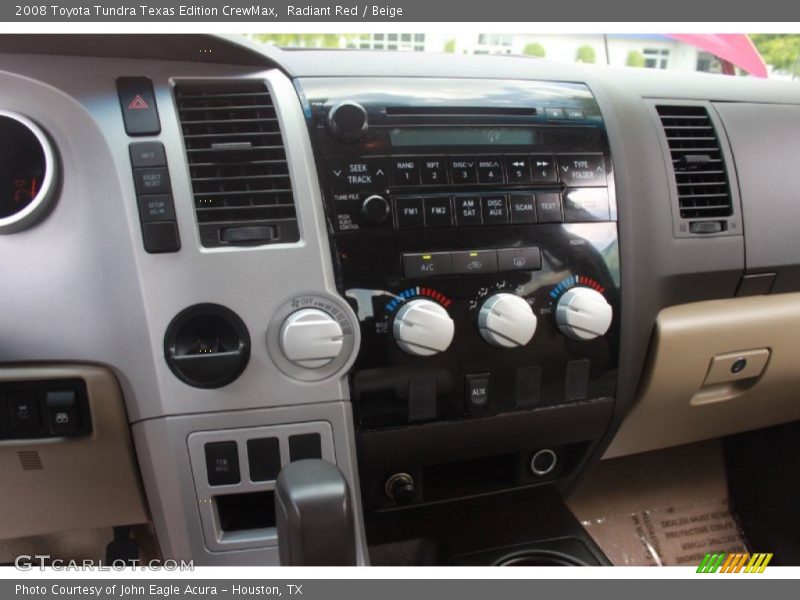 Radiant Red / Beige 2008 Toyota Tundra Texas Edition CrewMax