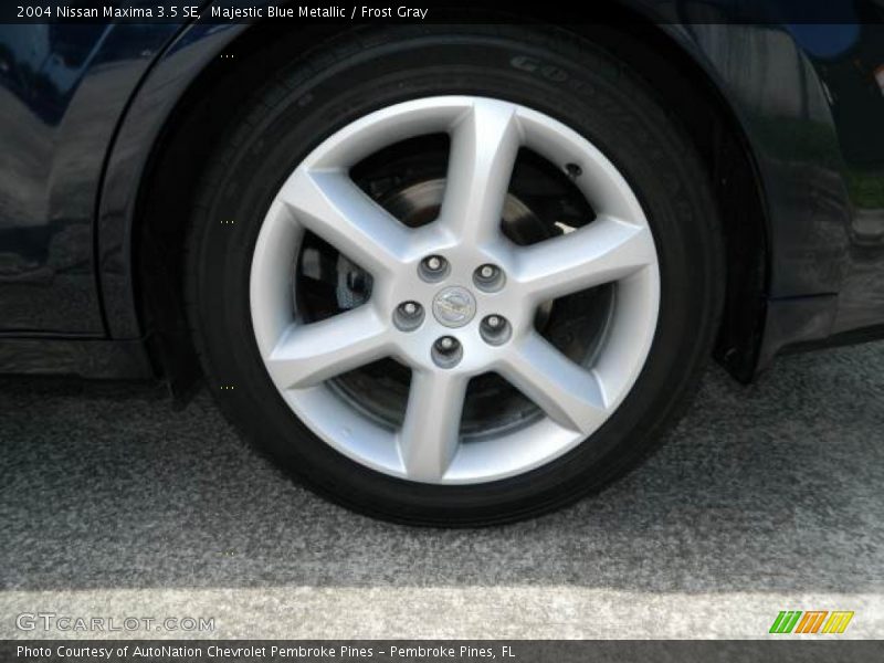 Majestic Blue Metallic / Frost Gray 2004 Nissan Maxima 3.5 SE