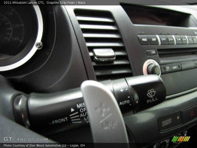 Graphite Gray Pearl / Black 2011 Mitsubishi Lancer GTS