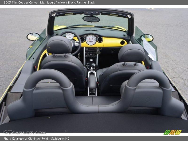 Liquid Yellow / Black/Panther Black 2005 Mini Cooper Convertible