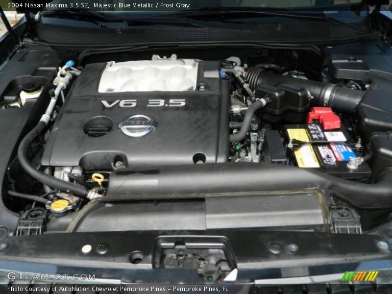 Majestic Blue Metallic / Frost Gray 2004 Nissan Maxima 3.5 SE