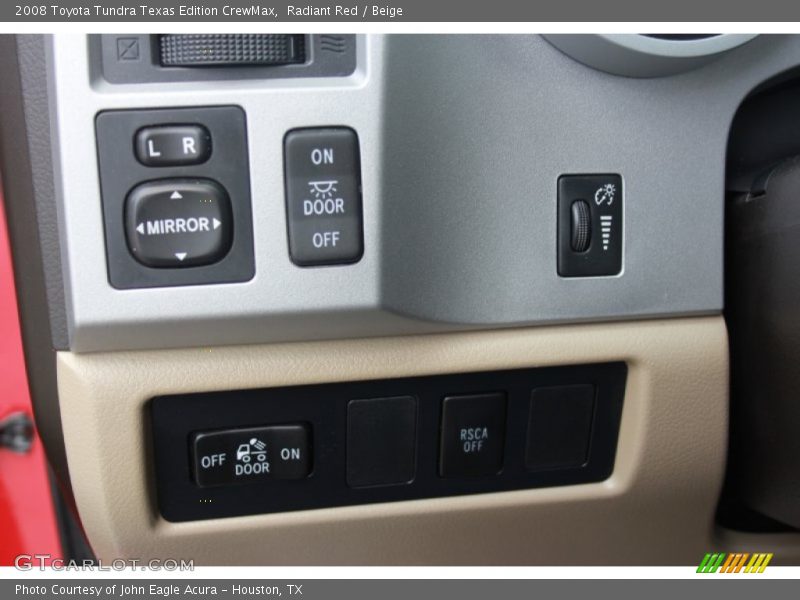 Radiant Red / Beige 2008 Toyota Tundra Texas Edition CrewMax