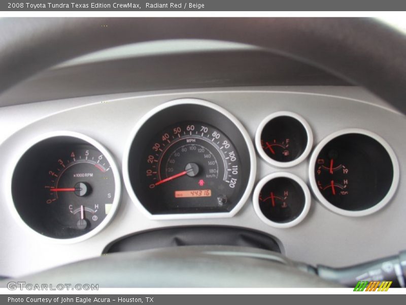 Radiant Red / Beige 2008 Toyota Tundra Texas Edition CrewMax