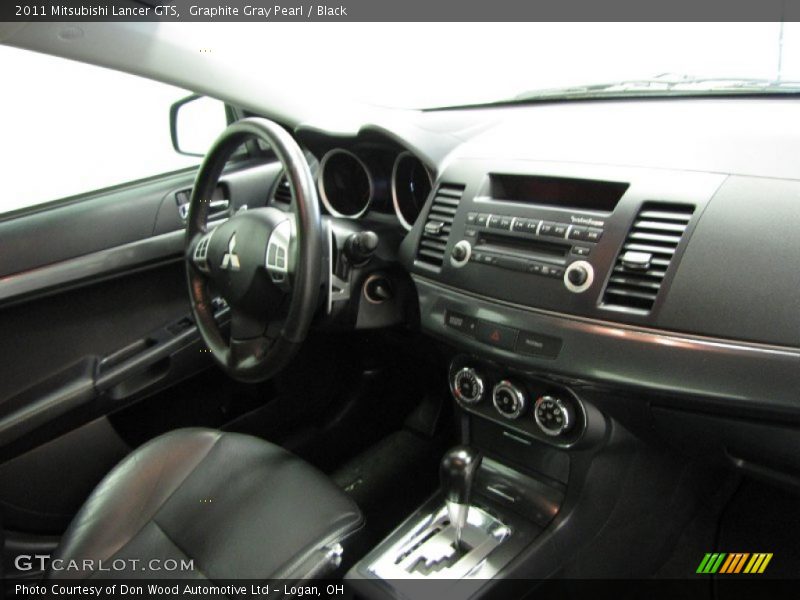 Graphite Gray Pearl / Black 2011 Mitsubishi Lancer GTS