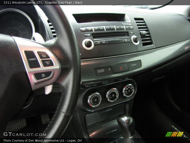 Graphite Gray Pearl / Black 2011 Mitsubishi Lancer GTS