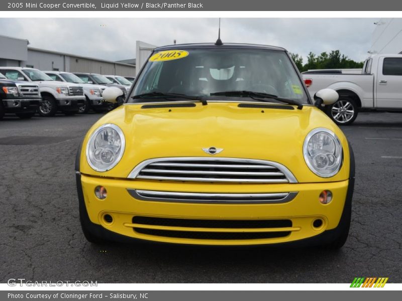 Liquid Yellow / Black/Panther Black 2005 Mini Cooper Convertible