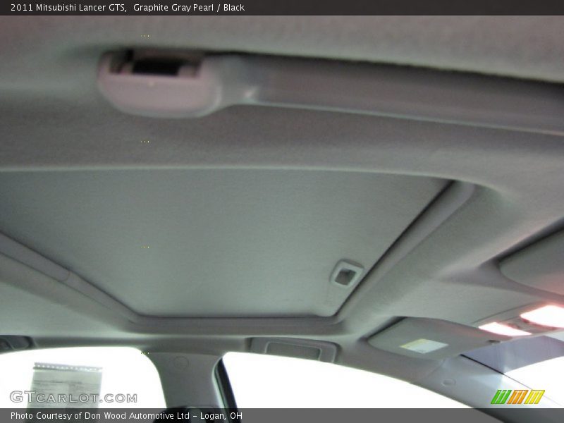 Graphite Gray Pearl / Black 2011 Mitsubishi Lancer GTS