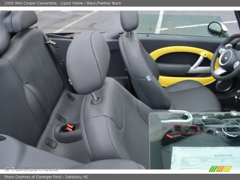 Liquid Yellow / Black/Panther Black 2005 Mini Cooper Convertible