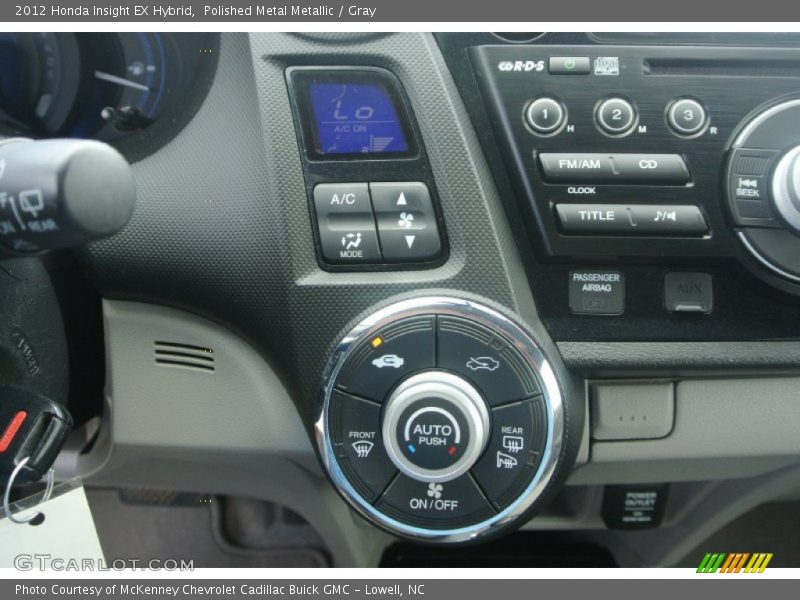 Polished Metal Metallic / Gray 2012 Honda Insight EX Hybrid