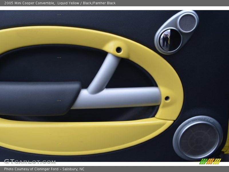 Liquid Yellow / Black/Panther Black 2005 Mini Cooper Convertible