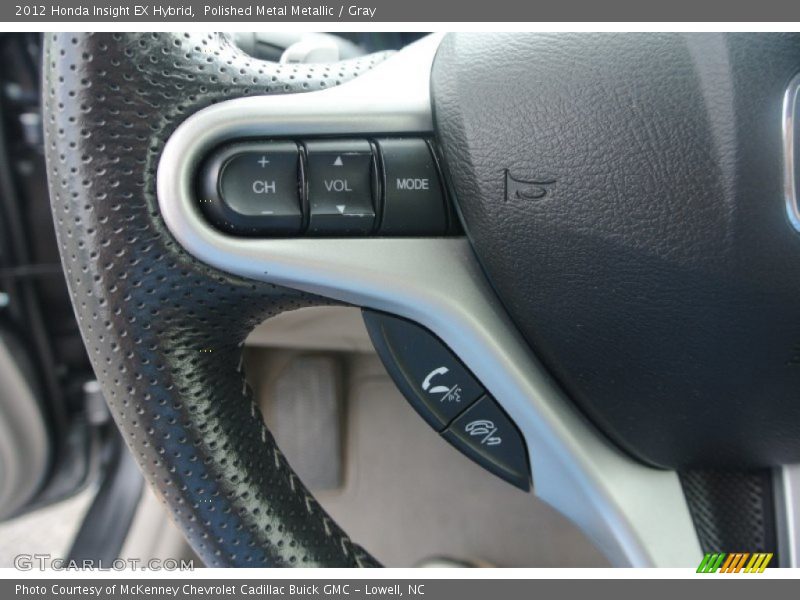 Polished Metal Metallic / Gray 2012 Honda Insight EX Hybrid