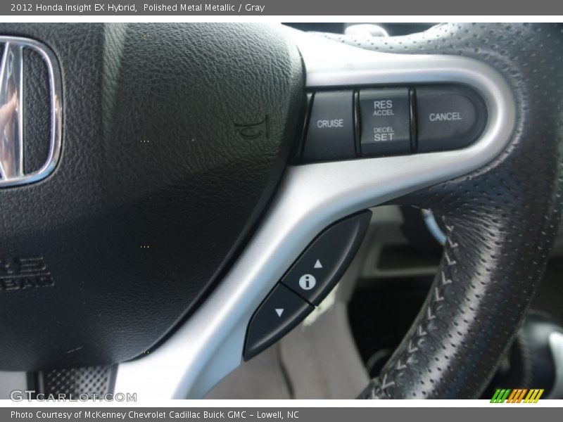 Polished Metal Metallic / Gray 2012 Honda Insight EX Hybrid