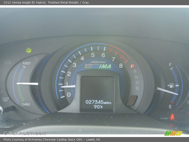 Polished Metal Metallic / Gray 2012 Honda Insight EX Hybrid