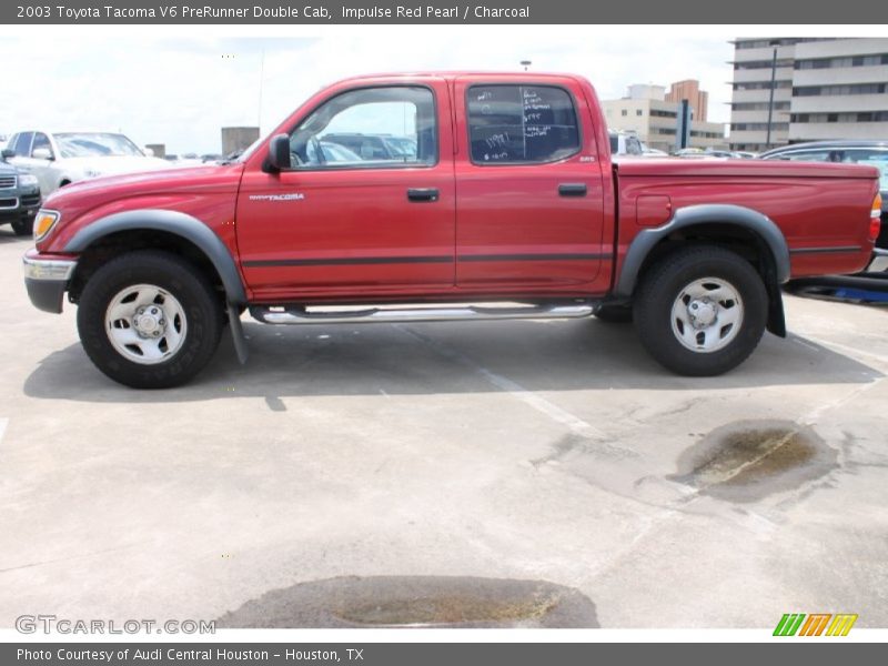 Impulse Red Pearl / Charcoal 2003 Toyota Tacoma V6 PreRunner Double Cab