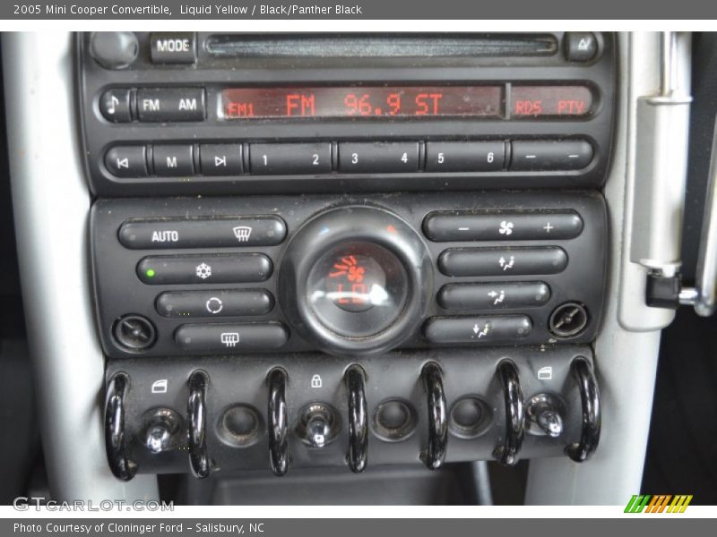 Controls of 2005 Cooper Convertible