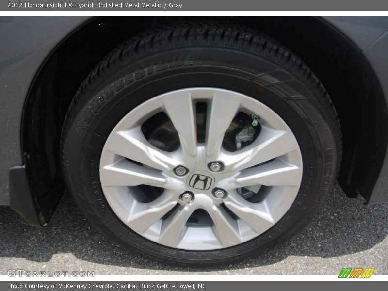 Polished Metal Metallic / Gray 2012 Honda Insight EX Hybrid