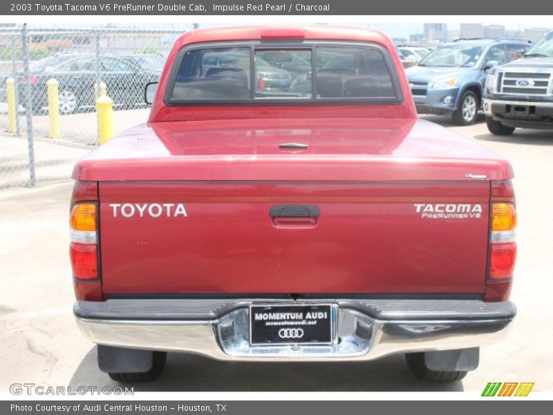 Impulse Red Pearl / Charcoal 2003 Toyota Tacoma V6 PreRunner Double Cab