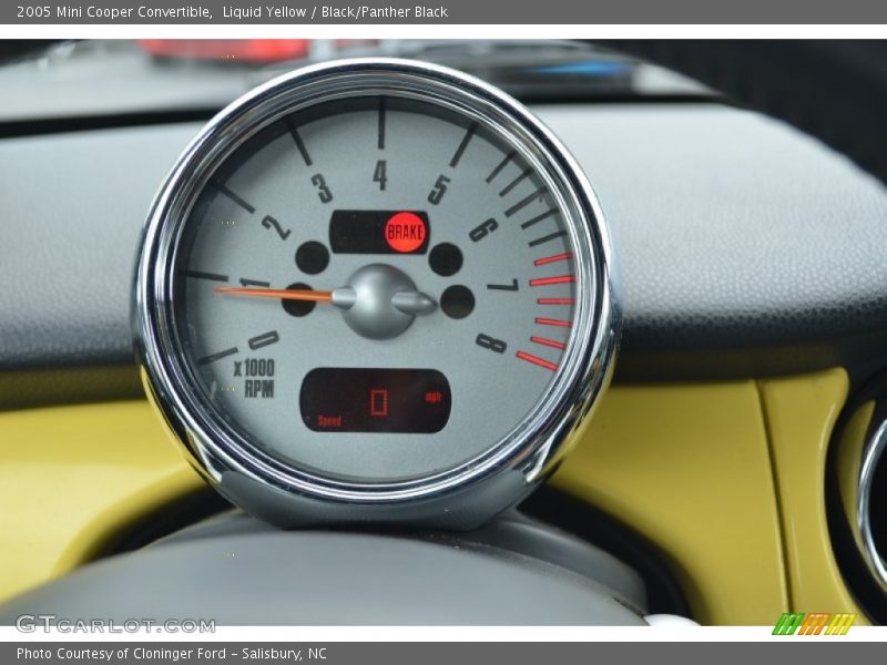 Liquid Yellow / Black/Panther Black 2005 Mini Cooper Convertible