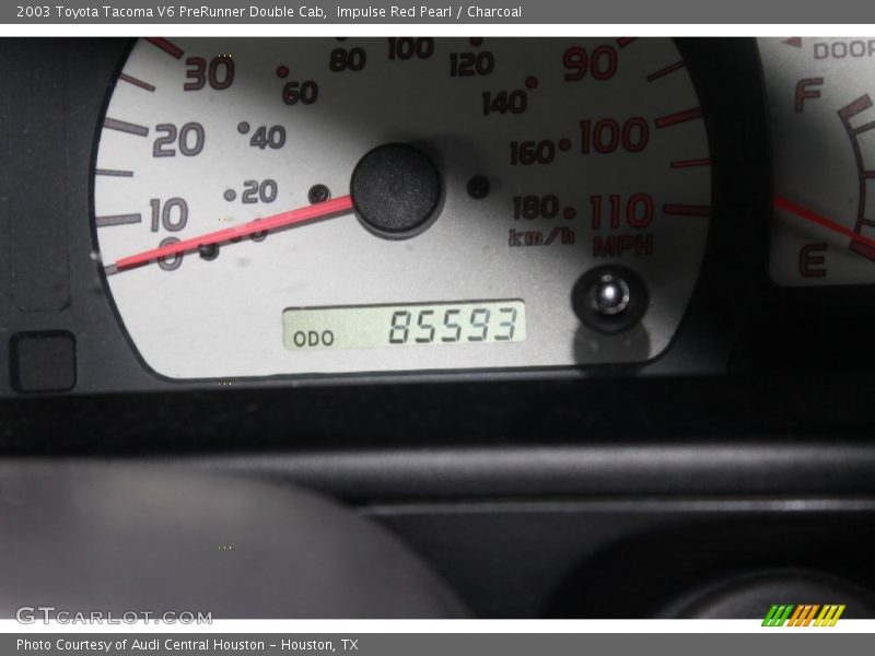 Impulse Red Pearl / Charcoal 2003 Toyota Tacoma V6 PreRunner Double Cab
