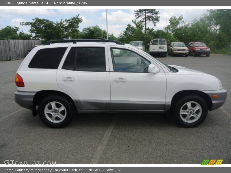 Nordic White / Gray 2002 Hyundai Santa Fe GLS