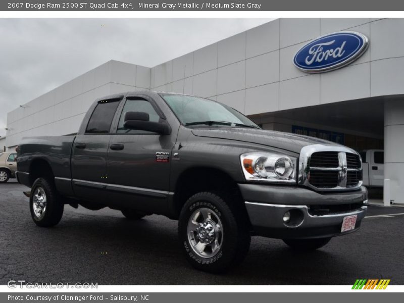 Mineral Gray Metallic / Medium Slate Gray 2007 Dodge Ram 2500 ST Quad Cab 4x4