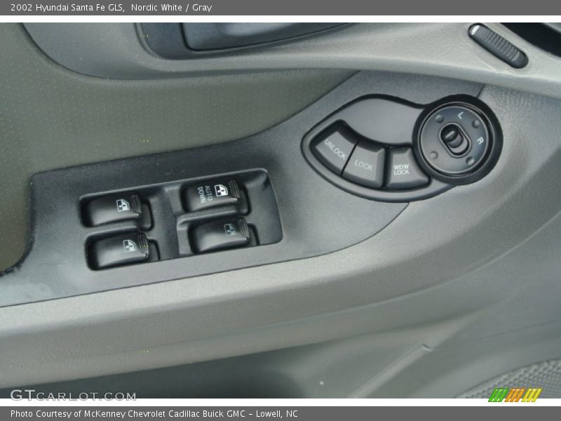 Nordic White / Gray 2002 Hyundai Santa Fe GLS