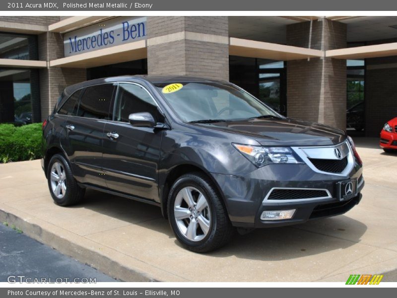 Polished Metal Metallic / Ebony 2011 Acura MDX