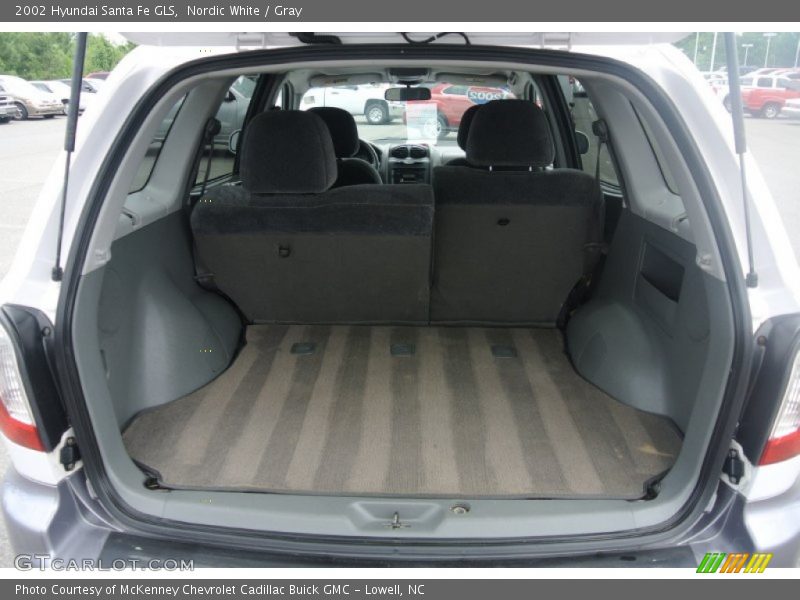 Nordic White / Gray 2002 Hyundai Santa Fe GLS