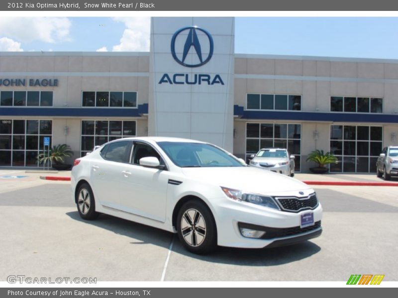 Snow White Pearl / Black 2012 Kia Optima Hybrid