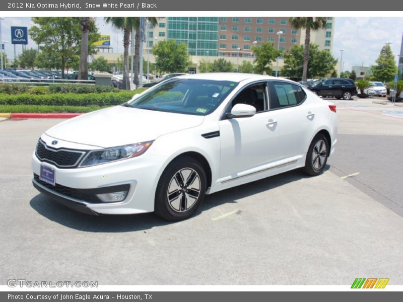 Snow White Pearl / Black 2012 Kia Optima Hybrid