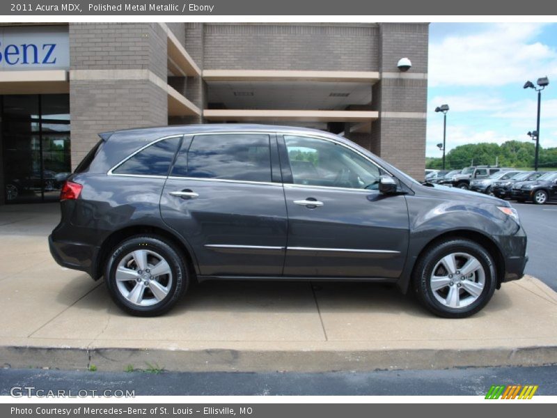 Polished Metal Metallic / Ebony 2011 Acura MDX