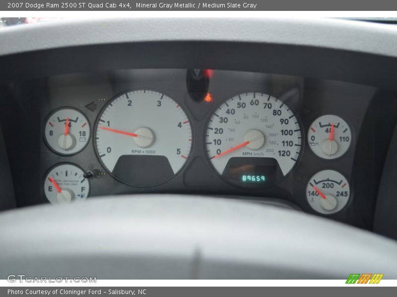 Mineral Gray Metallic / Medium Slate Gray 2007 Dodge Ram 2500 ST Quad Cab 4x4