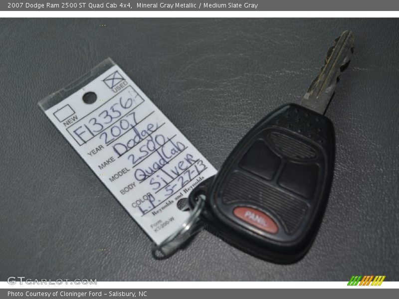 Mineral Gray Metallic / Medium Slate Gray 2007 Dodge Ram 2500 ST Quad Cab 4x4