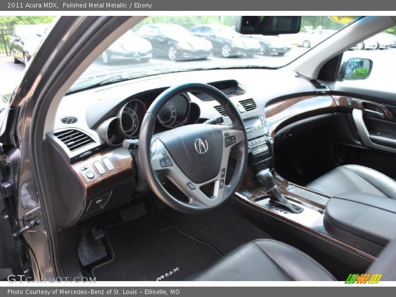 Polished Metal Metallic / Ebony 2011 Acura MDX