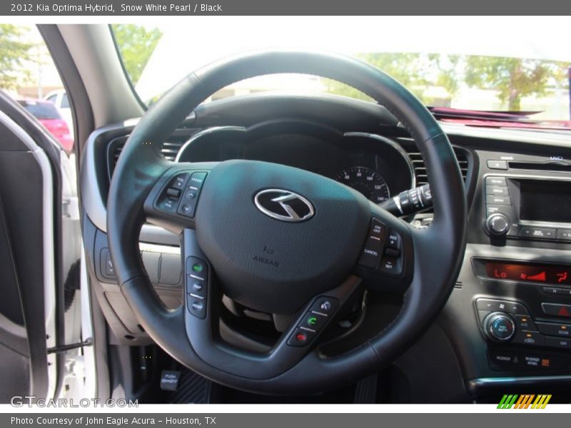 Snow White Pearl / Black 2012 Kia Optima Hybrid