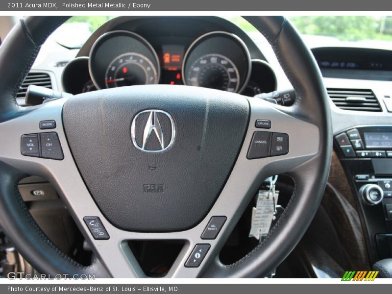 Polished Metal Metallic / Ebony 2011 Acura MDX