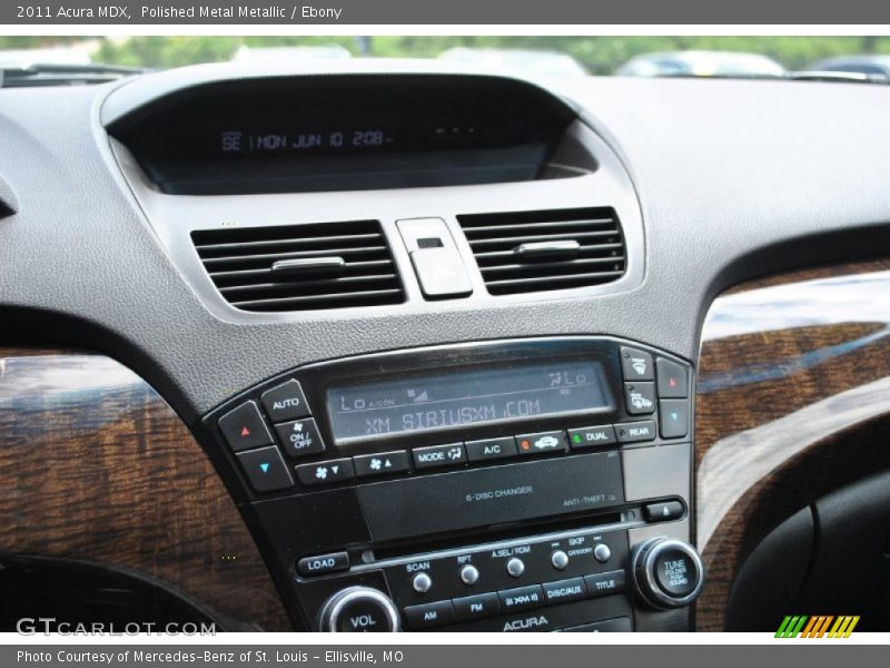 Polished Metal Metallic / Ebony 2011 Acura MDX