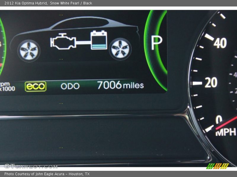 Snow White Pearl / Black 2012 Kia Optima Hybrid