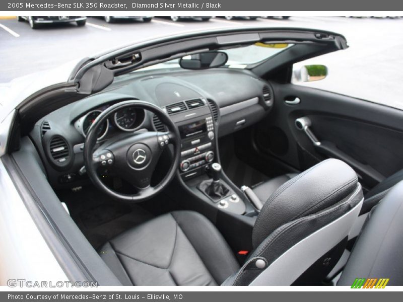 Diamond Silver Metallic / Black 2005 Mercedes-Benz SLK 350 Roadster